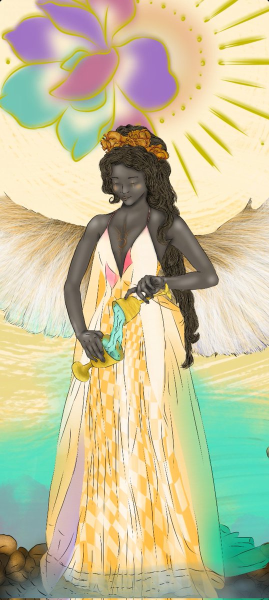 ComunismoAntifa's tweet photo. Releitura da carta de Tarot, Temperança protagonizada por uma mulher preta.

Art por: @SolarisGatiArt 
( Uma das administradoras da página)

https://t.co/xjnp9mHK87 https://t.co/A4kH1sVJrz