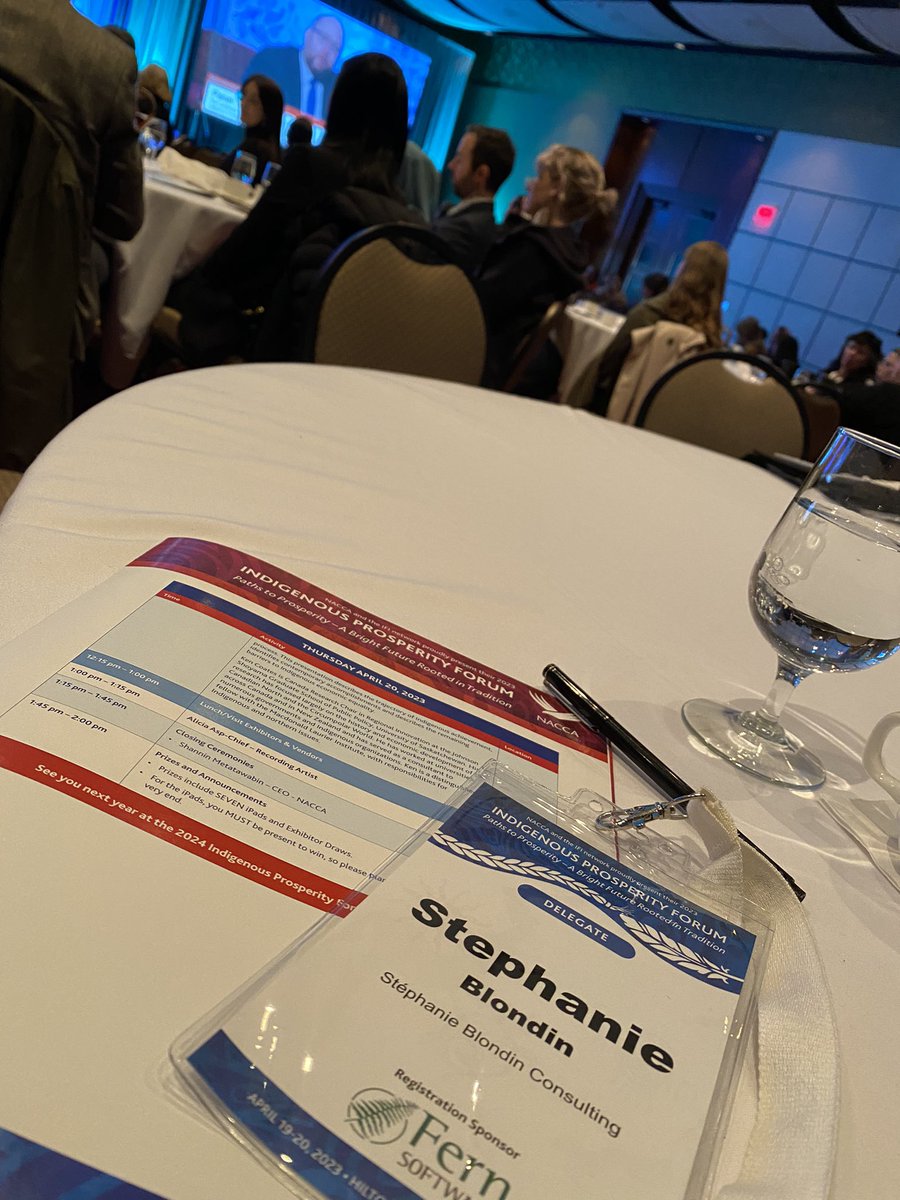 stephblondin3's tweet photo. Thank you @NACCAinfo for organizing another successful event highlighting the impressive work taking place across Indigenous communities and businesses. The network of IFIs is strong and thriving. I feel invigorated to continue to support this important work #IndigenousProsperity https://t.co/VCazvQm1E5