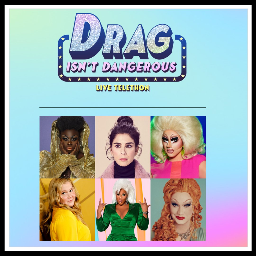 13thGenFilm's tweet photo. Along with @BeBeZaharaBenet, @thatonequeen, @Peppermint247, and so many more, get ready for the upcoming 'Drag Isn't Dangerous' telethon happening Sun, May 7th. π³οΈβπβ€οΈ
Spread the word!
πππ
https://t.co/J3QioO4SRT
#DragMatters #Drag #DragIsntDangerous https://t.co/mOfEdNb1xc