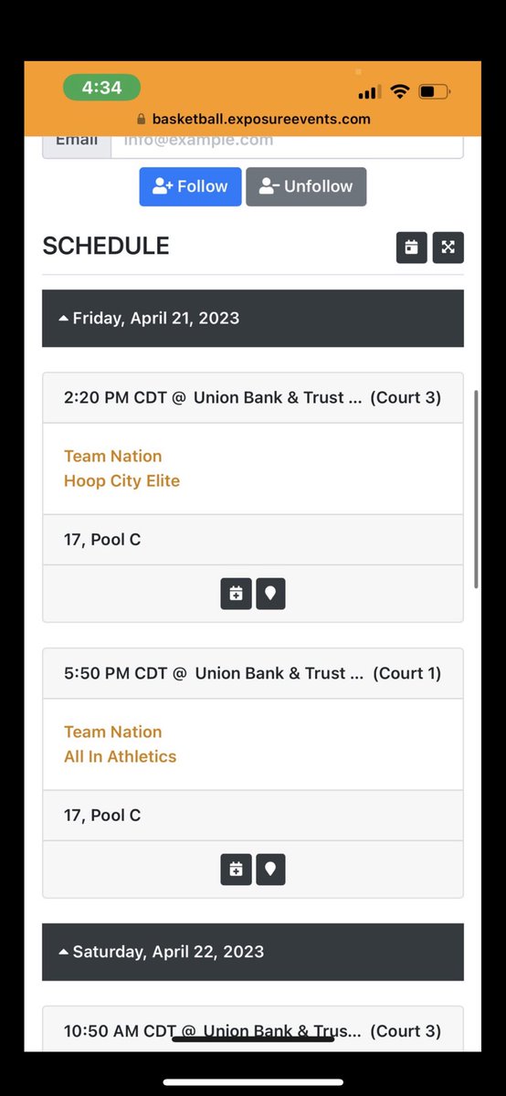 trey_dancer's tweet photo. Coaches here is my schedule for session 1 in Omaha! @TeamNation3stp https://t.co/oN2FhNxP2l