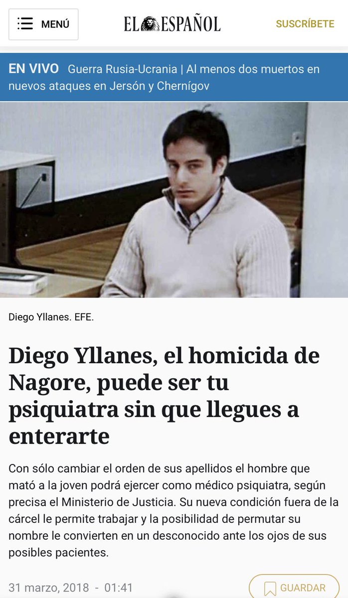 HMaltratador's tweet photo. Que tu psiquiatra pueda haber cometido un @feminicidio y no te enteres, debe ser espeluznante.
En los Sanfermines 2008 asesinó a Nagore, una mujer que se resistió a ser violada

No pregunten más si se resistieron,@PoderJudicialEs 

Él sigue ejerciendo de psiquiatra. 
No olvidemos https://t.co/BUR07FStF3