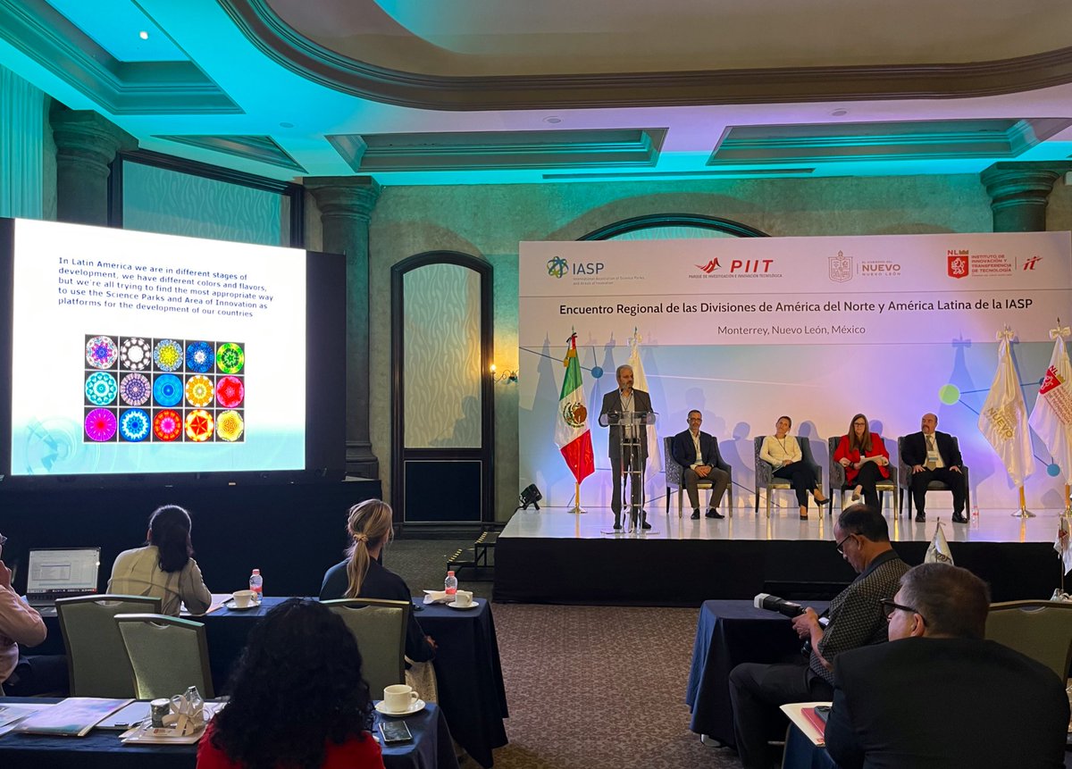 IASPnetwork's tweet photo. Closing ceremony to wrap up #IASPmonterrey, with a quick preview of 2024 meeting destinations: Hamilton, Canada, hosted by @MIP_Hamilton for #IASPnorthamerica division, and Porto Alegre, Brazil, hosted by @tecnopuc for #IASPlatinamerica division! https://t.co/XkPbGVJdyH