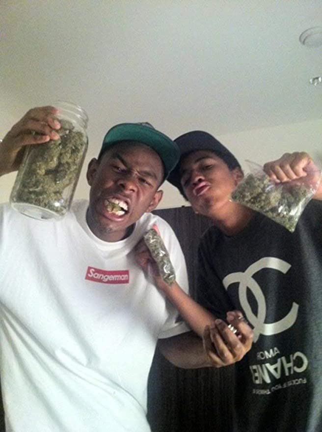 OddFuturePage's tweet photo. 4/20 with Tyler, The Creator. 😂 https://t.co/B6NCEXJ3DO