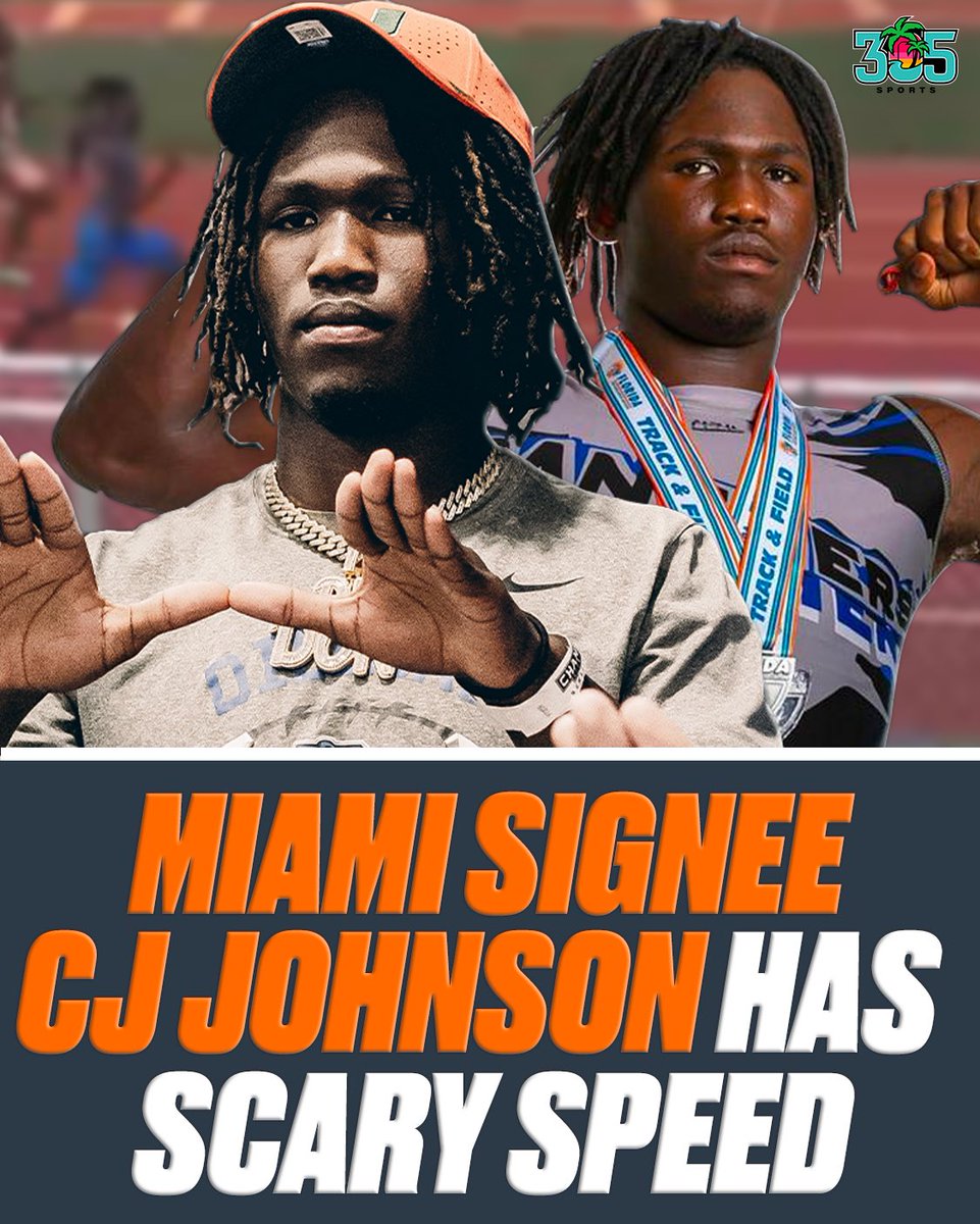 305Sportss's tweet photo. Freakish speed. 😳💨
Christopher Johnson is bringing elite speed to The U. https://t.co/rqRJxMI5po