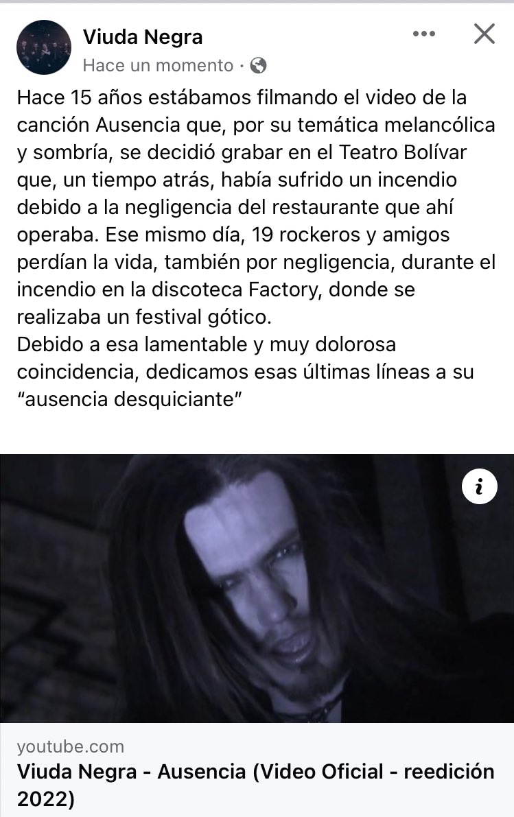 Viudanegra_ec's tweet photo. Hace 15 años estábamos filmando el video de la canción Ausencia.
https://t.co/TNykB27aiR https://t.co/92Uu0thdiI