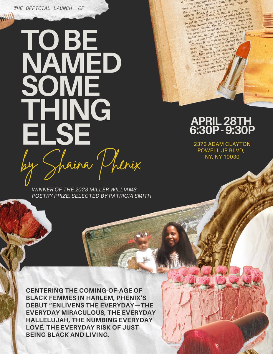 ShainaPhenix's tweet photo. If you’re in NY next Friday, come celebrate with me. If not, you can purchase the book here: https://t.co/h7hwvB07UV 🌸 I’d so love to see any of my NY homies. https://t.co/9pCWYhAmoA