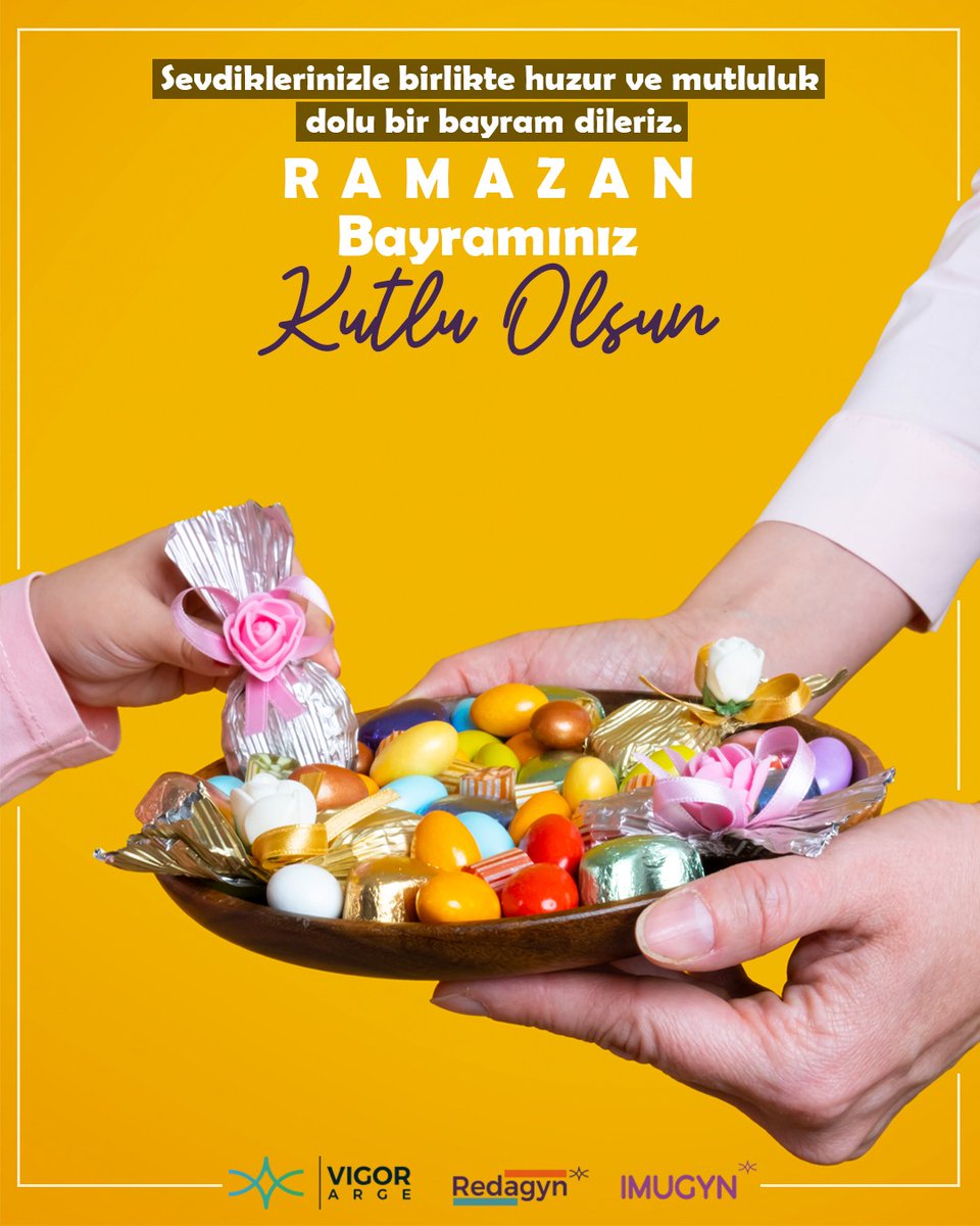 VigorArge's tweet photo. Sevdiklerinizle birlikte huzur ve mutluluk dolu bir bayram dileriz. Ramazan Bayramınız Kutlu Olsun. #RamazanBayramınızKutluOlsun https://t.co/hgaYCs1QaP