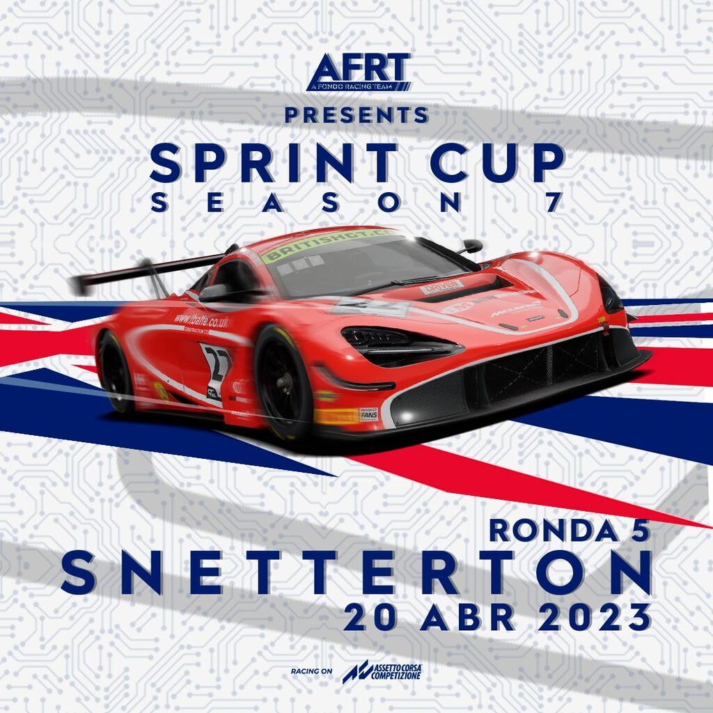 afrt_simracing's tweet photo. LLEGÓ LA 1.9 Y SE ESTRENA EN SNETTERTON!!

Es Race day! Continuamos con la AFRT Sprint Cup S7 y su ronda 5 en Snetterton.
Día más que importante, no solo por entrar en zona de definición de campeonato sino que también toca estrenar una nueva versión del … https://t.co/iLXSMuGM6d https://t.co/dyzcM42nH1