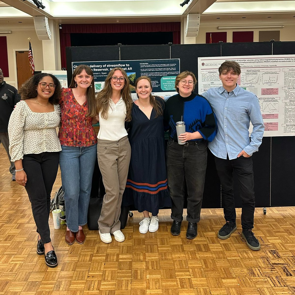For #EarthDay, the #speirsquad shared their amazing research at @UArkansas National #UndergraduateResearch Week Poster Competition. 

We're so proud of Ire, Lilly, Jackie, Deo, & Jacob! Can't wait for Brynnen & Claire present next year! 

@AginArk @bumperscollege @ArkAgResearch