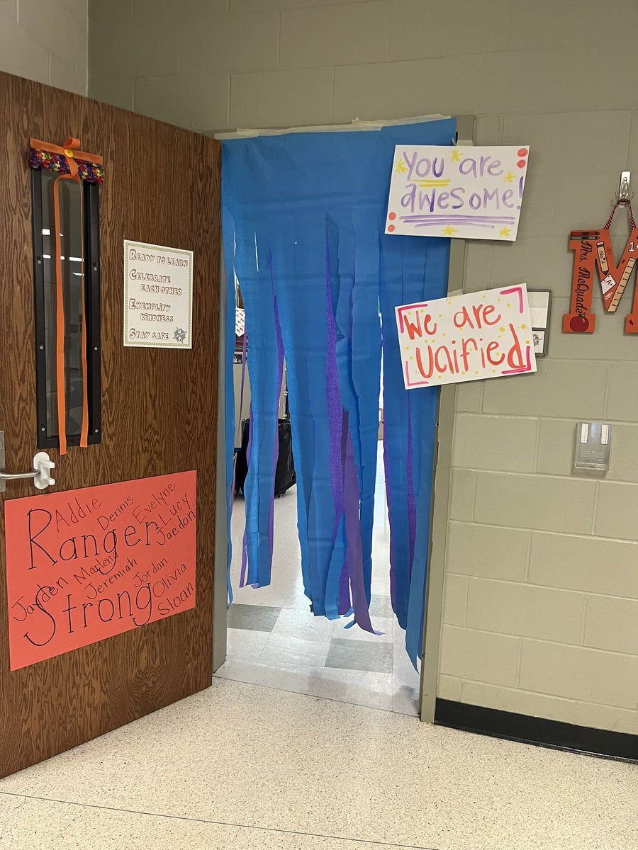 Not sure how to choose from the hundred photos we took today at the Area 7 Special Olympics. We were sent off with an AWESOME parade and welcomed back with decorated doors and posters in our rooms. We had a FABULOUS day and can’t wait to do it again next year. #RangerStrong