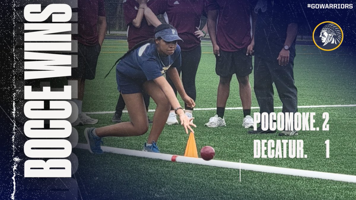 Congratulations  to Pocomoke Bocce with the 2-1 victory over Stephen  Decatur