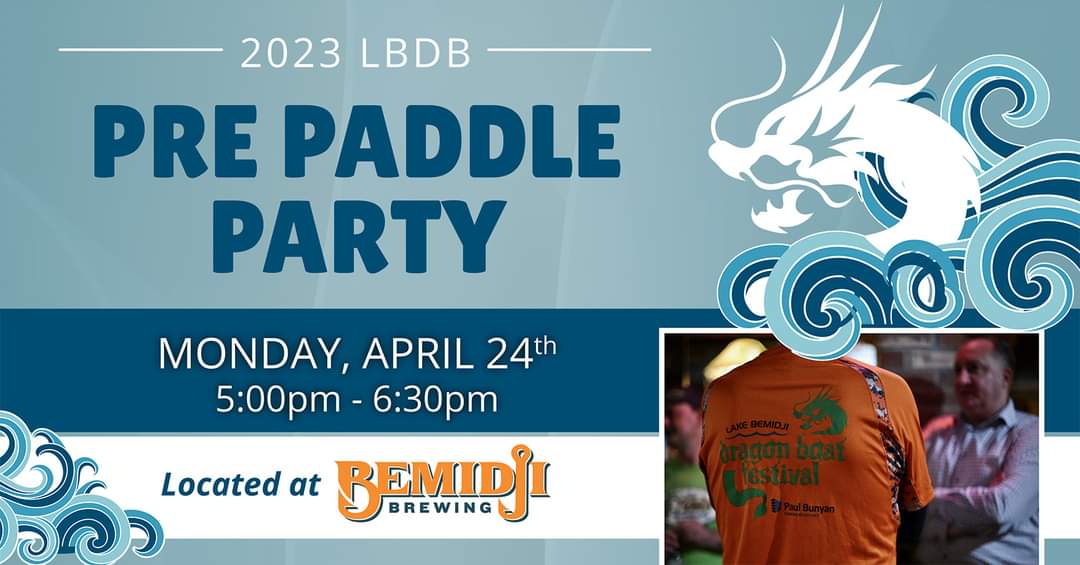 BJIDragonBoat's tweet photo. Don't forget about the Pre Paddle Party happening next Monday! 🎉

Learn a boatload about the festival - the races, managing a team, practice sessions, all the ways to win and more!

#bjidragonboat #paddlesup #lakebemidji #dragonboatracing #summertimefun https://t.co/biqAN5kzqe