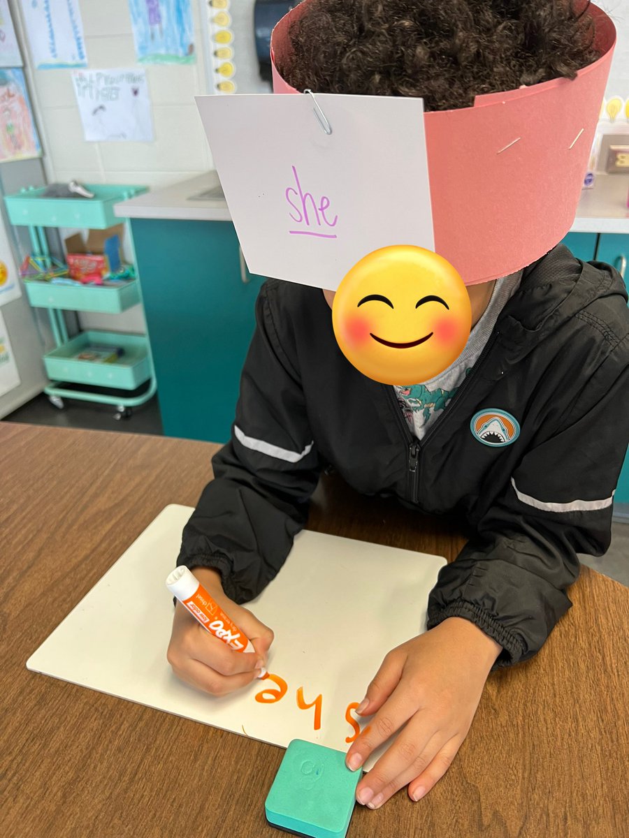 Tricky word review with a game of headbands!!