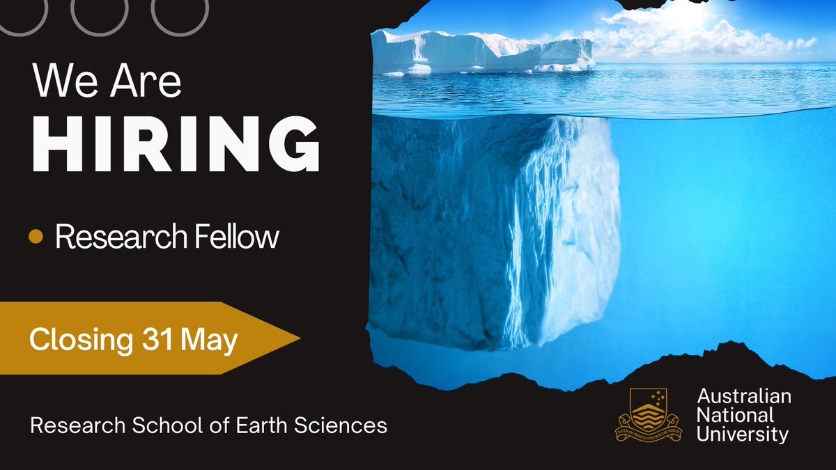🚨Seeking a climate scientist to contribute to research in climate and ocean geosciences at RSES! Opportunity to work with <a href="/ClimateExtremes/">ARC Centre of Excellence for Climate Extremes</a> <a href="/AntarcticSciAus/">Australian Centre for Antarctic Science (ACEAS)</a> &amp;/or #W21C  at 🇦🇺 No.1 and No.11 in the🌏 Earth Sciences dept. (<a href="/worlduniranking/">QS World University Rankings</a> '23)👉bit.ly/43QyLwP
