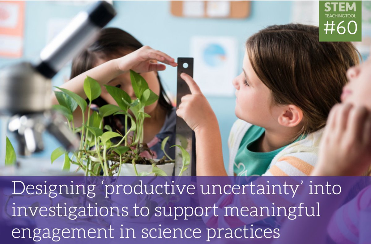 Where do students get puzzled, disagree, or not see what they are “supposed" to? How can those  moments motivate engagement in science and engineering practices?
stemteachingtools.org/brief/60