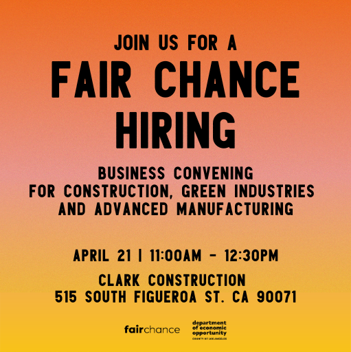 LACFairChance's tweet photo. 46th @POTUS signed a Proclamation marking April as #SecondChanceMonth

@CountyofLA in partnership with @Leaders_Up is proud to lead the charge on #FairChanceHiring across the County.

Join us for the #FairChance Business Convening: https://t.co/9mE22nZhDI https://t.co/pc2mxhMeio