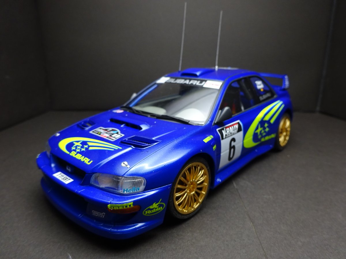 9fUM8tZL9WczczB's tweet photo. #plasticmodel #scalemodel #プラモデル #プラモ #カーモデル #タミヤ #TAMIYA #124scale #SUBARU #IMPREZA #WRC99 https://t.co/DZ9quglge2