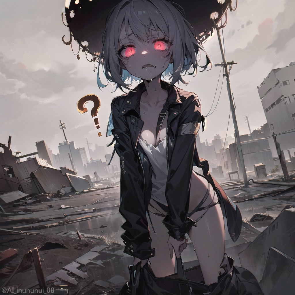 #AIart #AIイラスト 

zombie girl

おはようござ.....脱ぐのやめてね？  ”？” じゃなくて

そんな顔で ”？” と ”！” 混ぜるのやめなさい