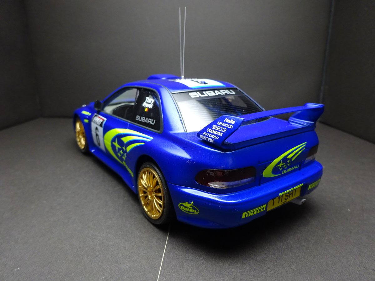 9fUM8tZL9WczczB's tweet photo. #plasticmodel #scalemodel #プラモデル #プラモ #カーモデル #タミヤ #TAMIYA #124scale #SUBARU #IMPREZA #WRC99 https://t.co/DZ9quglge2