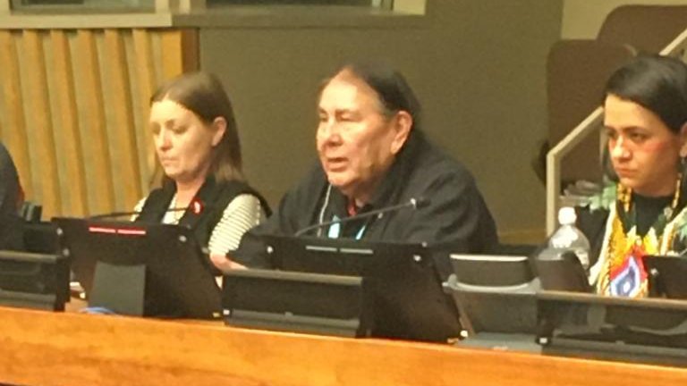 stefanthorsell's tweet photo. “When the first settlers came, we were not able to communicate together because we looked at life differently. This is still the case today when governments talk about so-called climate solutions such as carbon markets”
– Tom Goldtooth of @IENearth at #UNFPII (@UN4Indigenous) https://t.co/cqCpj0JGjh