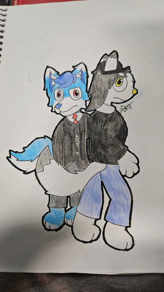bunnyxmatt's tweet photo. I forgot to post this soo there is
#furry #furryart #art #Fox #Wolf #pyfe #amora #draw #drawing #furryartist https://t.co/lwLpenBfdT