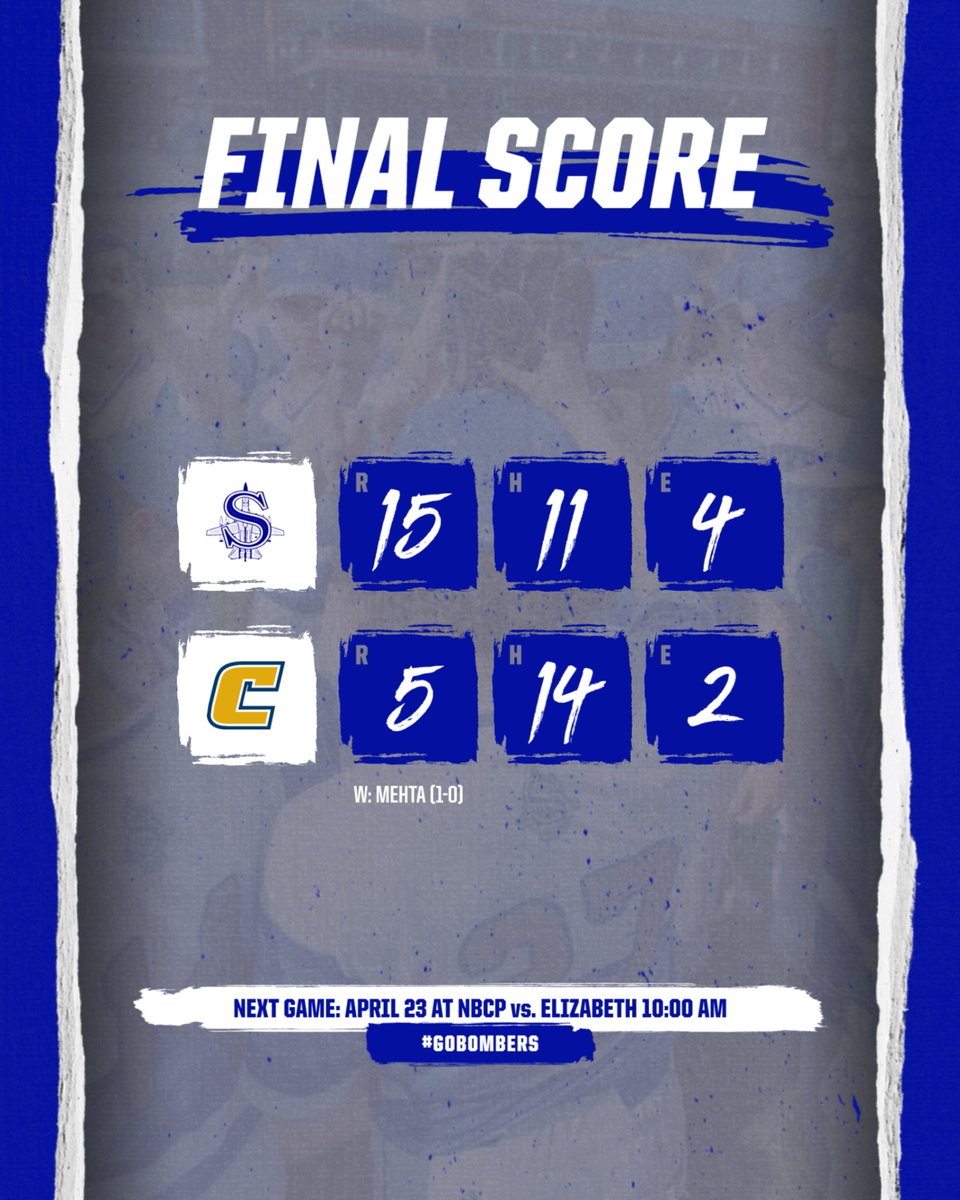 CoachNovBombers's tweet image. BOMBERS WIN!  Improve to 8-3 led by Michael Colonnello 2 3Bs and 3 RBIs, Aidan Crimmins with 2 hits, 3B and 2 RBIs.  Tommy Schlaline had 2 hits, 2B and 2 RBIs and Michael Robinson had a 3B and an RBI.  Aayush Mehta picked up the win throwing 6 innings striking out 5.