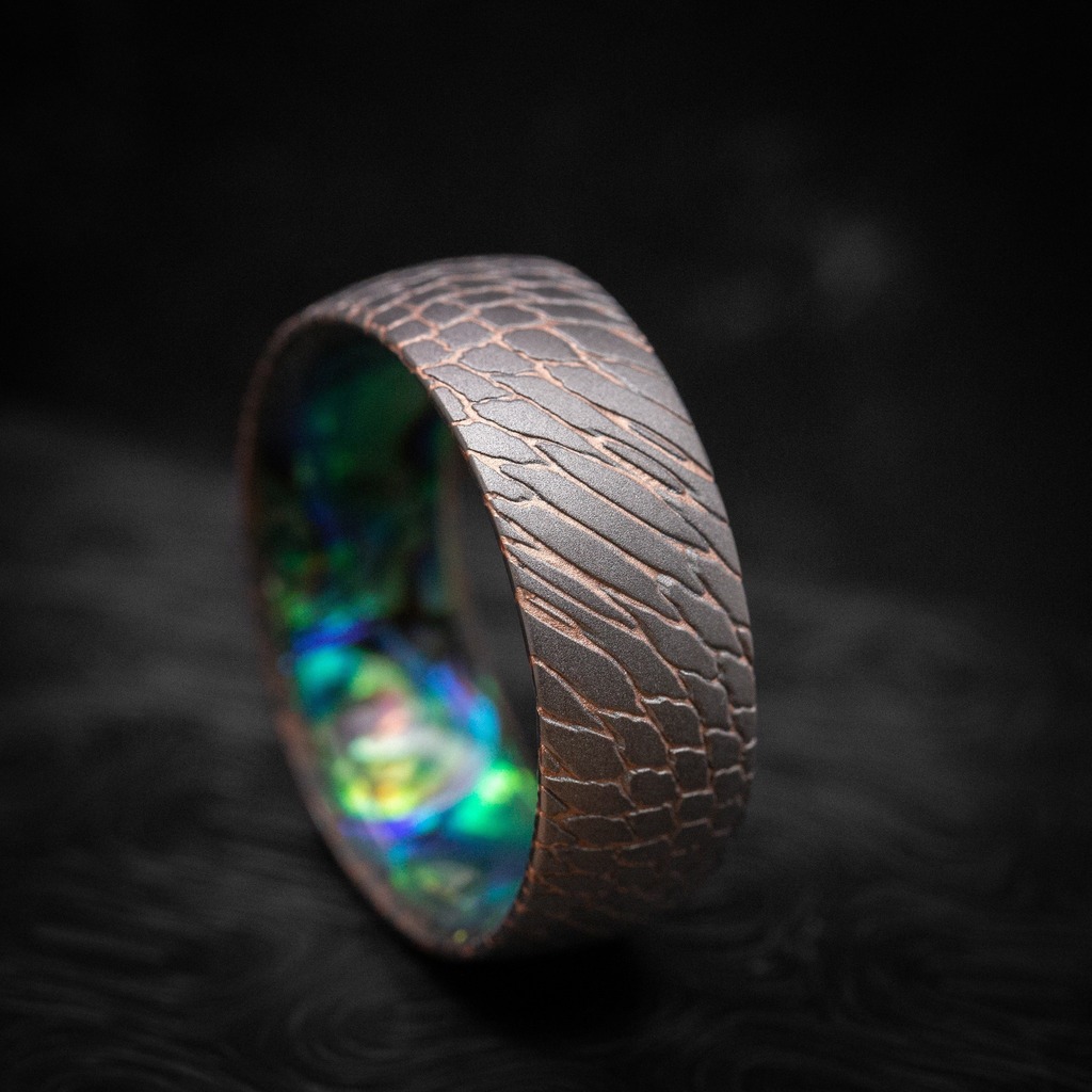 Superconductor & Abalone - Build one for yourself using our online Ring Design Tool. Give it a try today! Link in bio.
.
.
.
#menjewelry #ring #weddingring #weddingrings #customjewelry #customjewellery #customrings #weddingband #weddingbands #mensfashion #mensstyle #mensring…