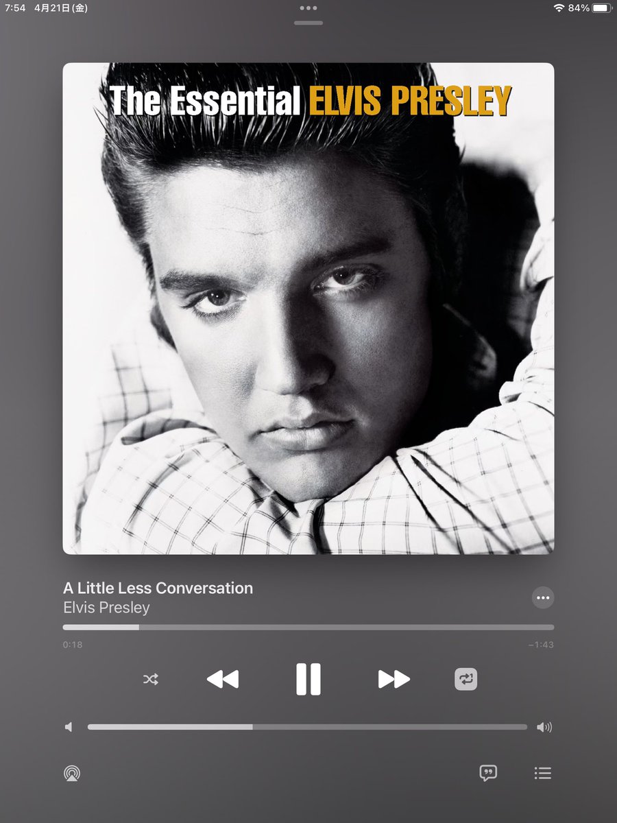 emonukyo's tweet image. おはようさん♪
今日もだらーっと過ごします
今朝のお目覚めは、エルヴィスプレスリー「a Little Less Conversation」。
#エルヴィスプレスリー #aLittleLessConversation