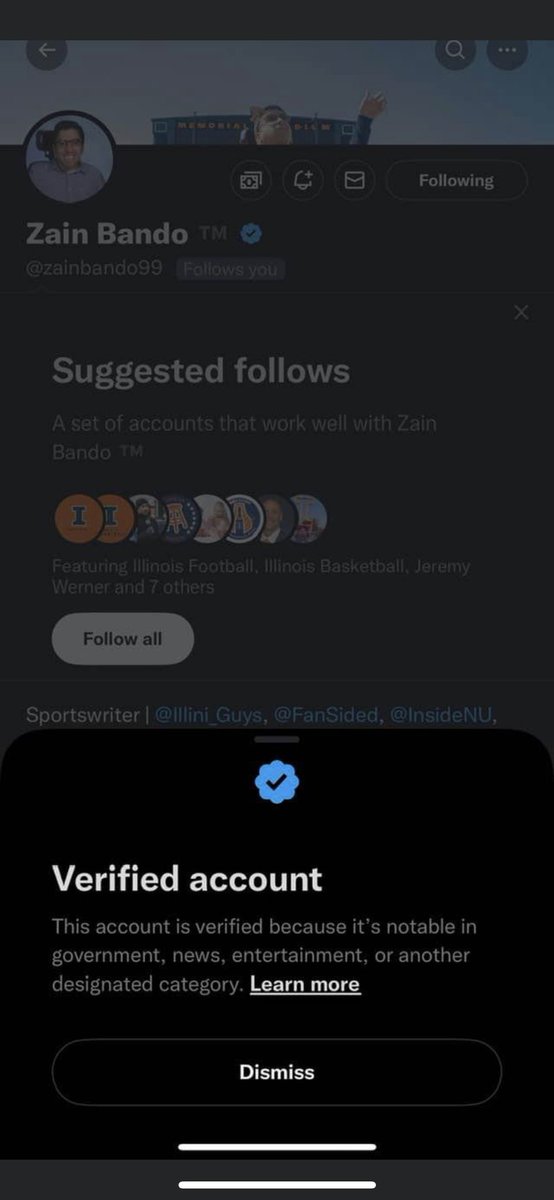 zainbando99's tweet photo. Sad day in Twitter history. I was verified for nearly two years and worked hard to build a solid following. Truly devastated in Elon for not recognizing the value of legitimacy. Do better, @Twitter. #FightForDignity #JournalismIsNotACrime #JournalismMatters https://t.co/DcwUVVDdEn