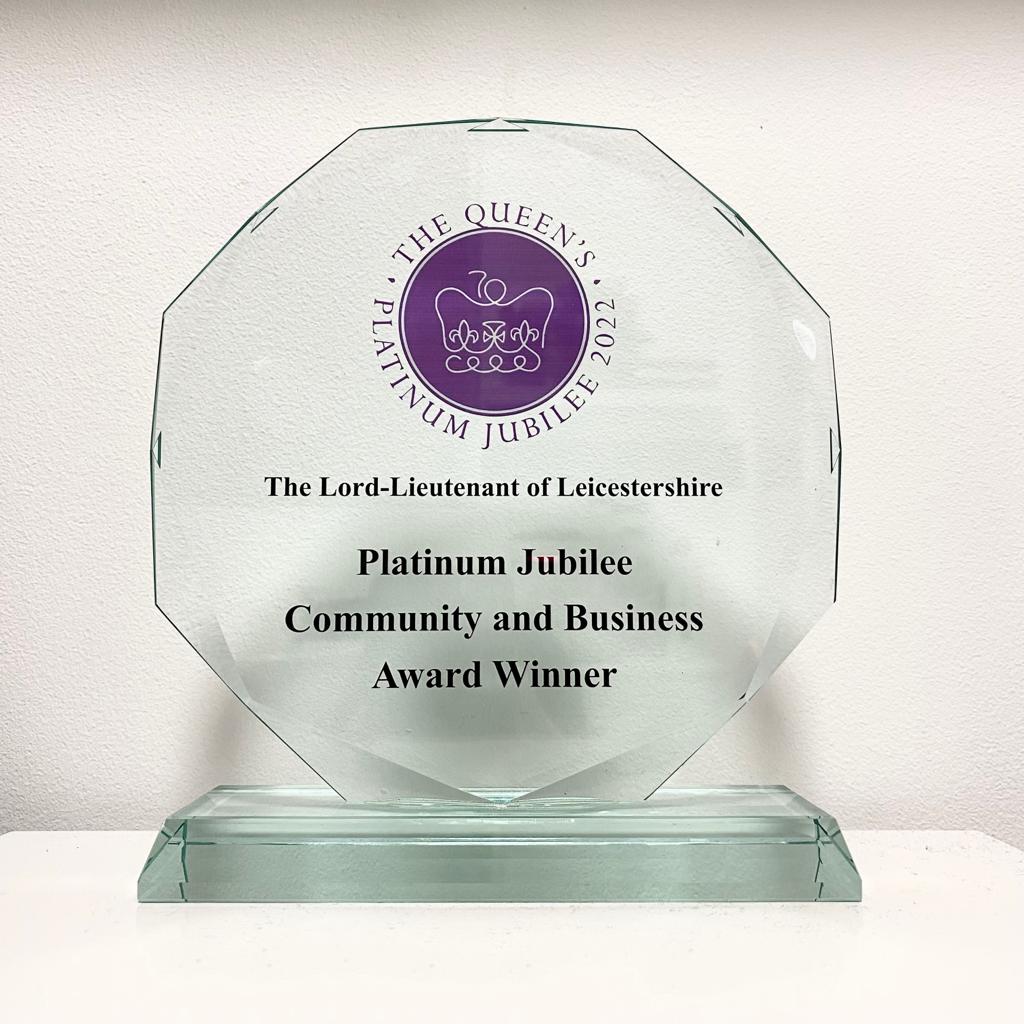 Charnwood_CFR's tweet photo. Tonight we finally received the Platinum Jubilee Award from the Deputy Lieutenant Mr David Lindley, for services to the community. So delighted to be recognised for the work the team do. #proud #becausewecare #cfr https://t.co/PvMWjVtlq3