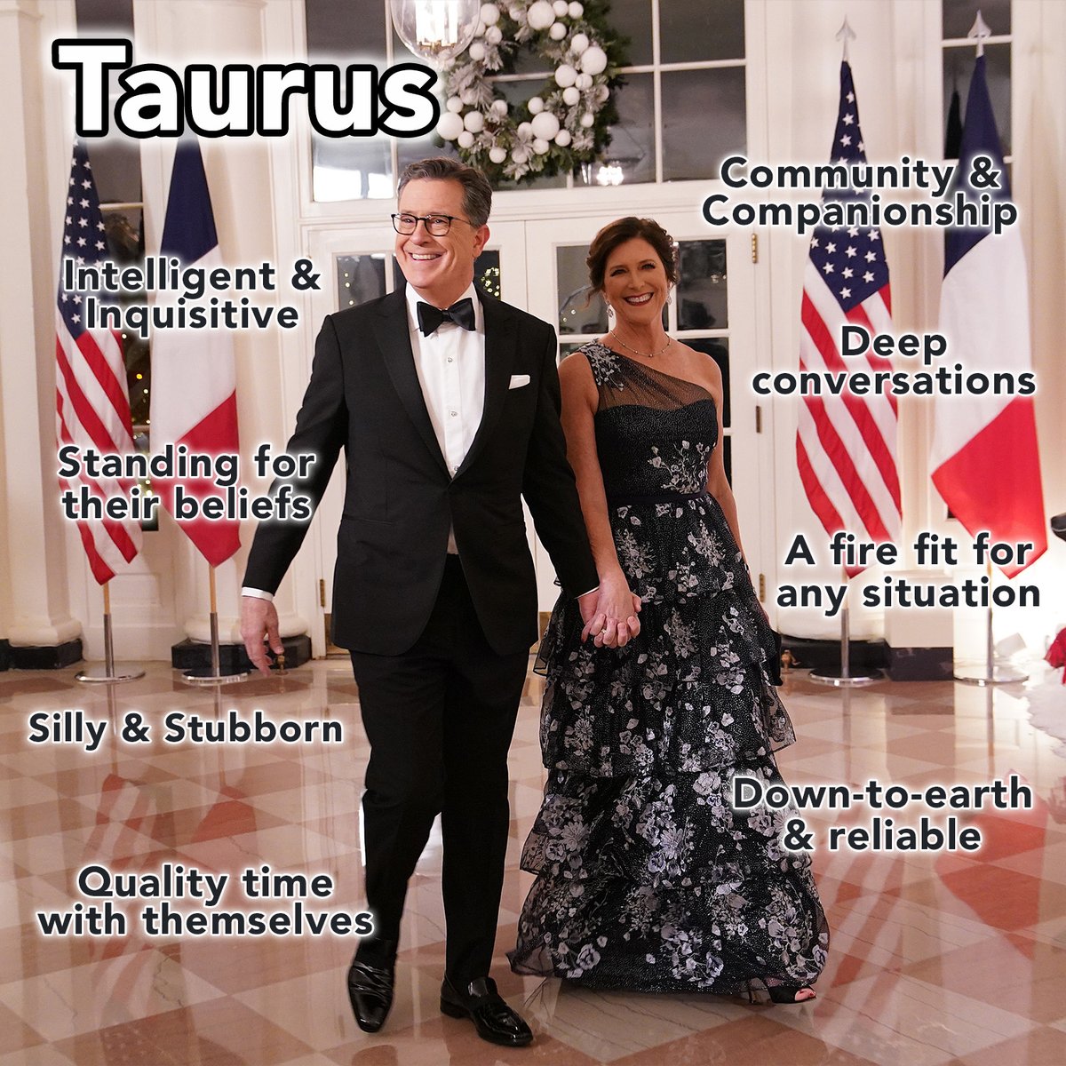 colbertlateshow's tweet photo. Ring in #TaurusSeason with our favorite late-night host and resident #Taurus, @stephenathome! Celebrate with us by tagging your Taurus friends in the comments. βοΈ #Colbert
#TaurusMemes #AstrologyMemes #TaurusAstrology https://t.co/wPsMfmkUB8