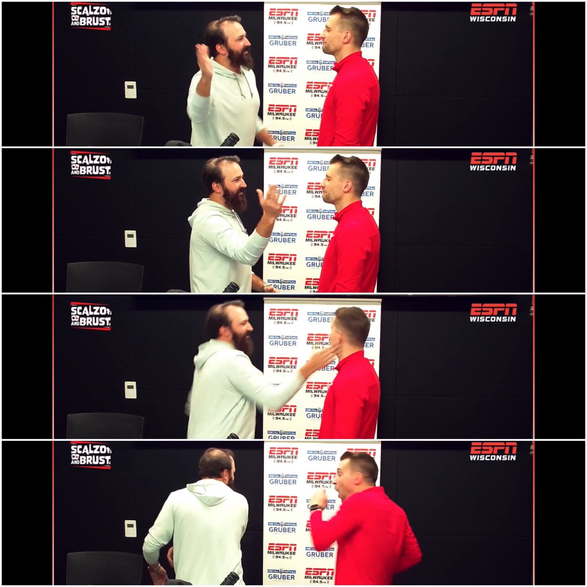 @ScalzoandBrust <a href="/BenBrust/">Ben Brust</a> <a href="/GregScalzo/">Greg Scalzo</a> <a href="/josh_dimaggio/">Josh</a> <a href="/ESPNMilwaukee/">ESPN Milwaukee</a> <a href="/ESPNMadison/">ESPN Madison</a> <a href="/ESPNbd/">ESPNBD</a> The anatomy of a slap.