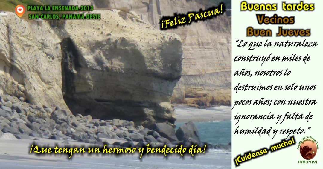 residpalmarview's tweet photo. Vecinos #BuenJueves #FelizPascua. "Lo que la naturaleza construyó en miles deaños, nosotros lo destruimos en solo unos pocos años; con nuestra ignorancia y falta de humildad y respeto". Cuídense mucho. 🙏por #Panamá 🇵🇦 #JuntosPorLaPaz 💪 https://t.co/1wslJUZaM2