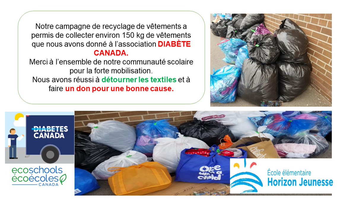 HOJE_csviamonde's tweet photo. Les trois « R » : réutiliser, recycler et réduire en action #détourner Les textiles-éco-école-HOJE@CSViamonde.ca https://t.co/c2g3AUJQeI