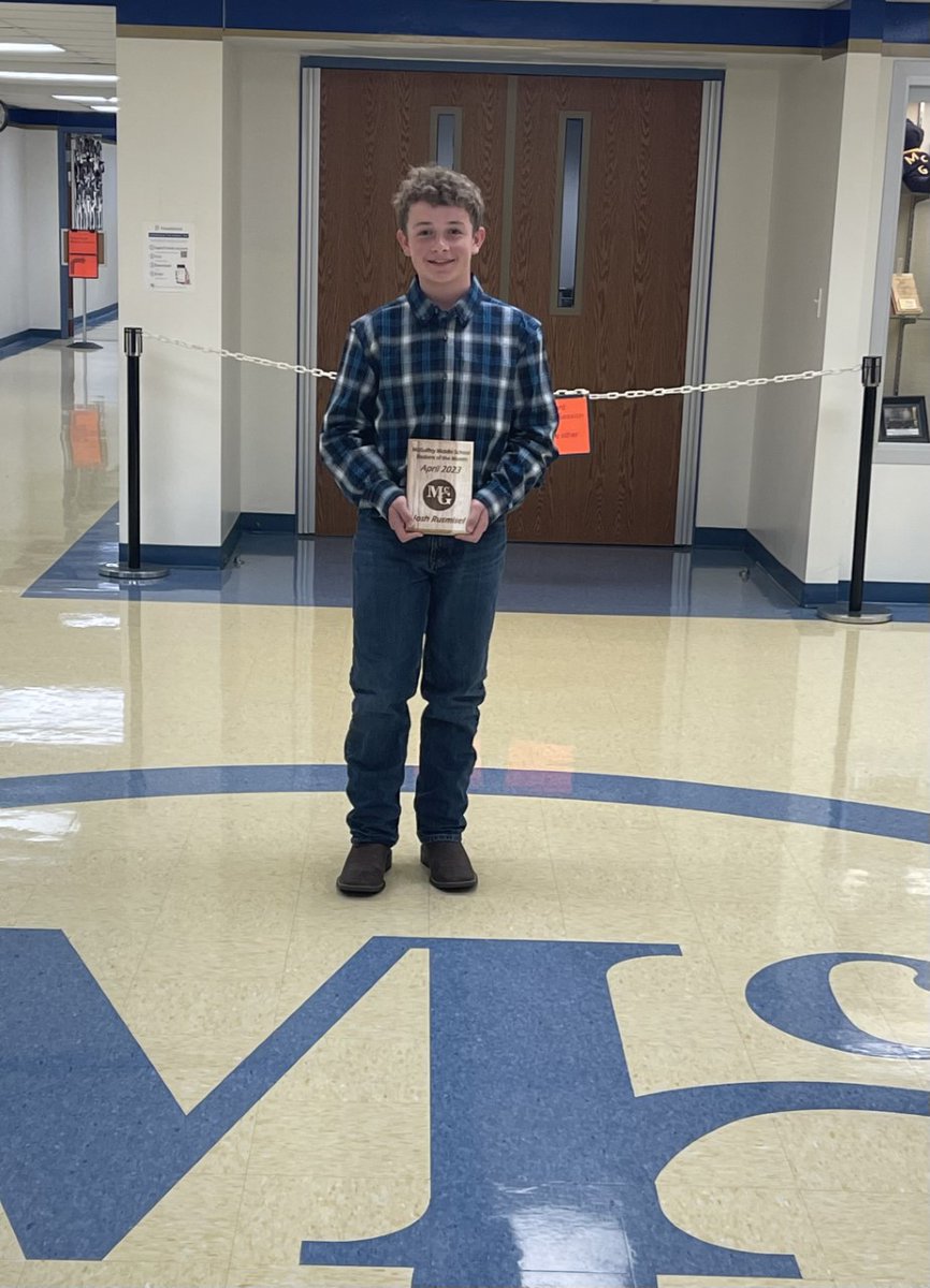 Congratulations to our April Student of the Month, Josh Rusmisel!