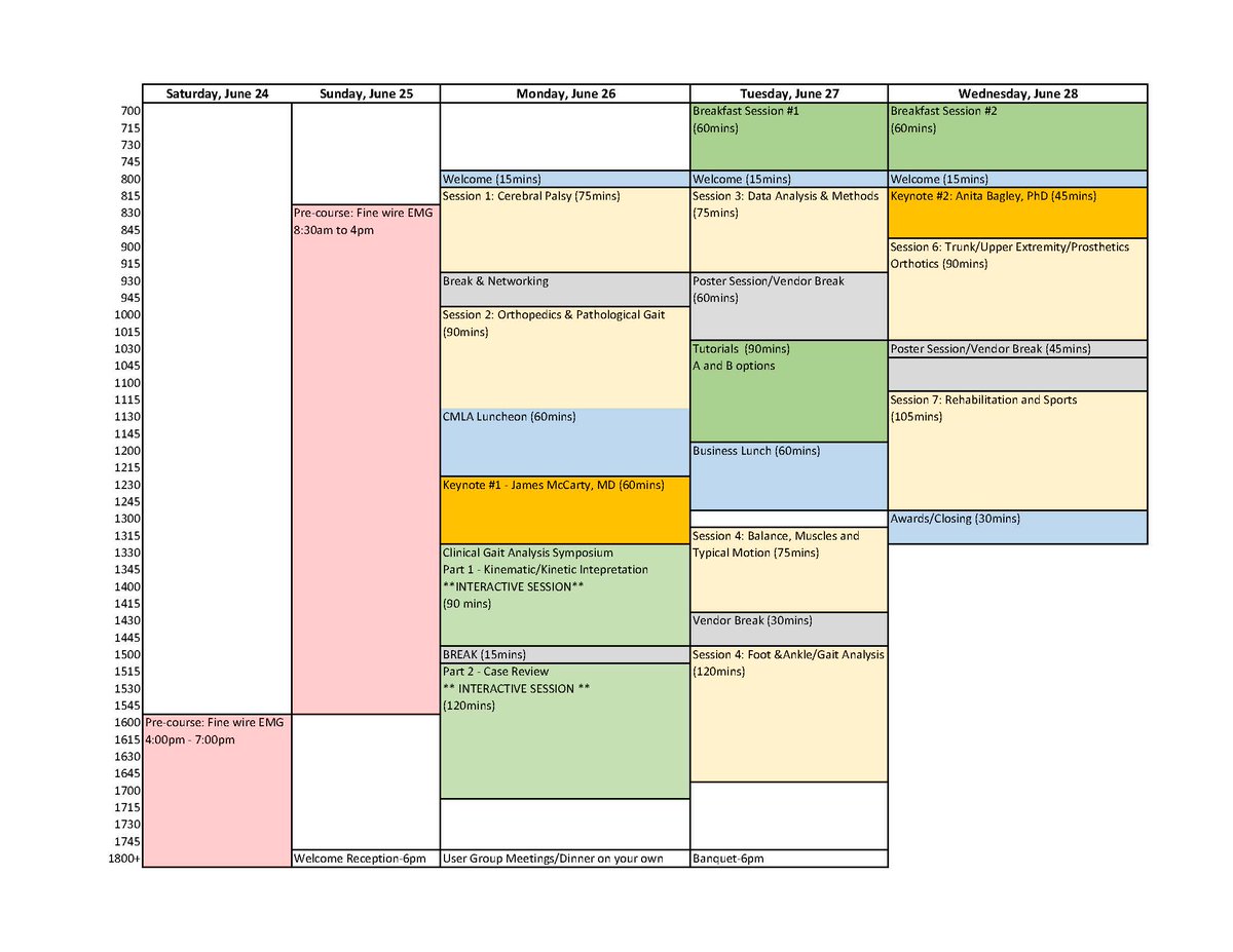 We are happy to announce a preliminary schedule for the 2023 Annual Meeting and that registration is now available for the conference and pre-conference fine-wire EMG course at the following link: gcmas2023.org/registration/

We look forward to seeing everyone in June!