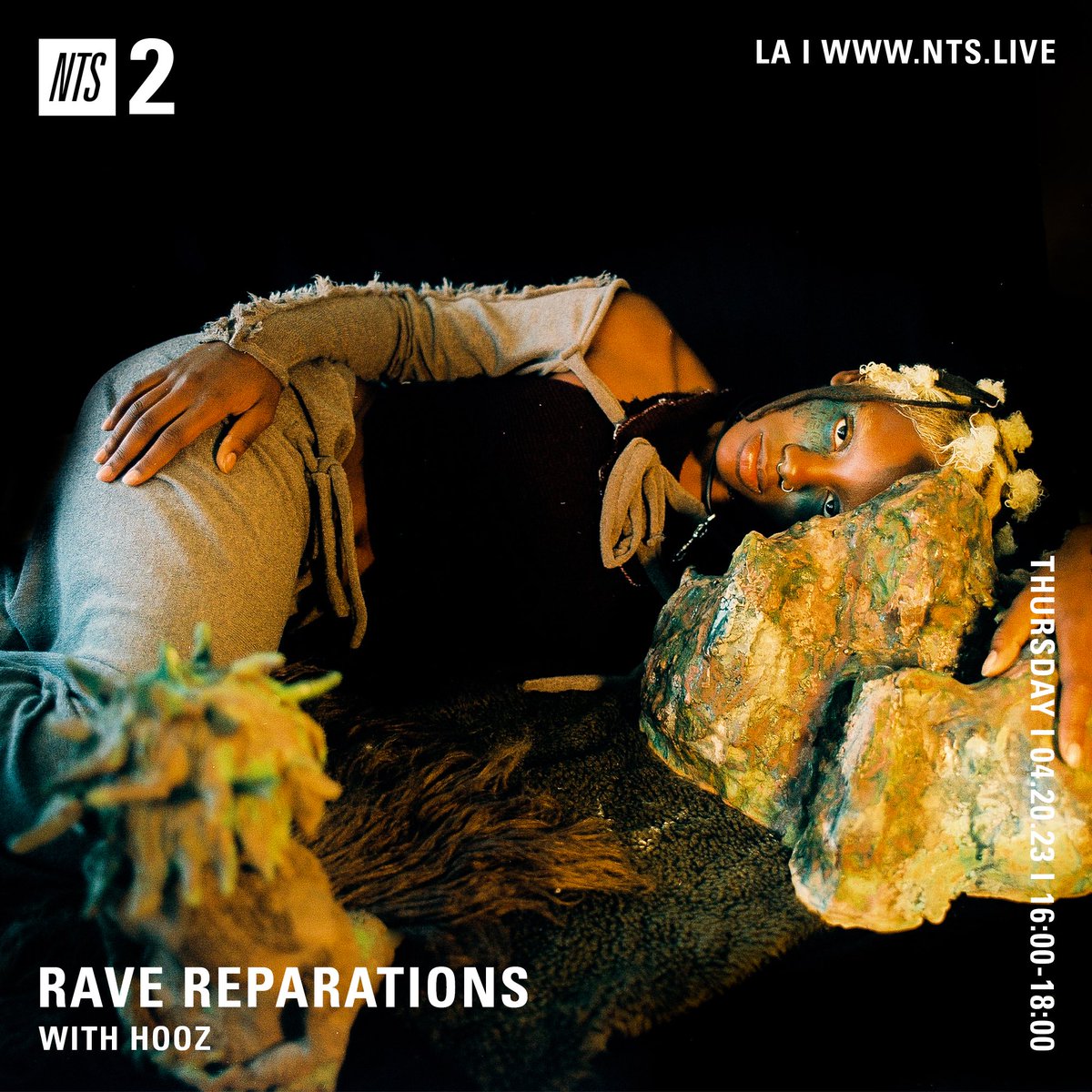 NTSlive's tweet photo. Rave Reparations live in the LA studio for the next two hours w special guest HOOZ 

Tune in: https://t.co/UW6sG0cefO https://t.co/HD54XKQUZI