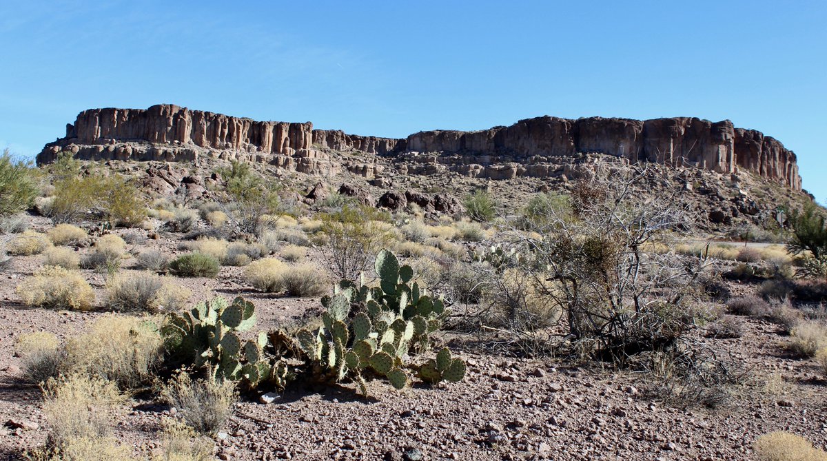 A desert bluff in Kingman.