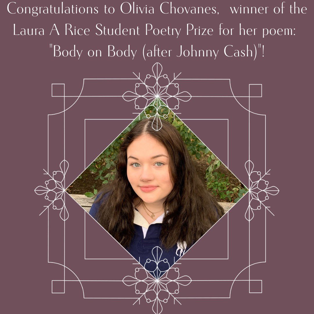 ShipEnglish's tweet photo. Congrats to Olivia Chovanes! Her Laura A. Rice award-winning poem was announced tonight at the Write the Ship and @shippensburg.reflector launch party! https://t.co/0YBWy0LZE0