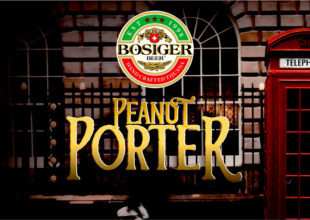 Nueva cheve 🍺, directo de barril en nuestra barra: Peanut Porter, Cerveza maltosa, oscura, de moderada intensidad, no dulce y de carácter tostado y un presente sabor a crema de maní, con notas y sabores de chocolate y caramelo.  
Por nuestra marca de la
Casa <a href="/BosigerBeer/">Bosiger Beer Brewery</a>