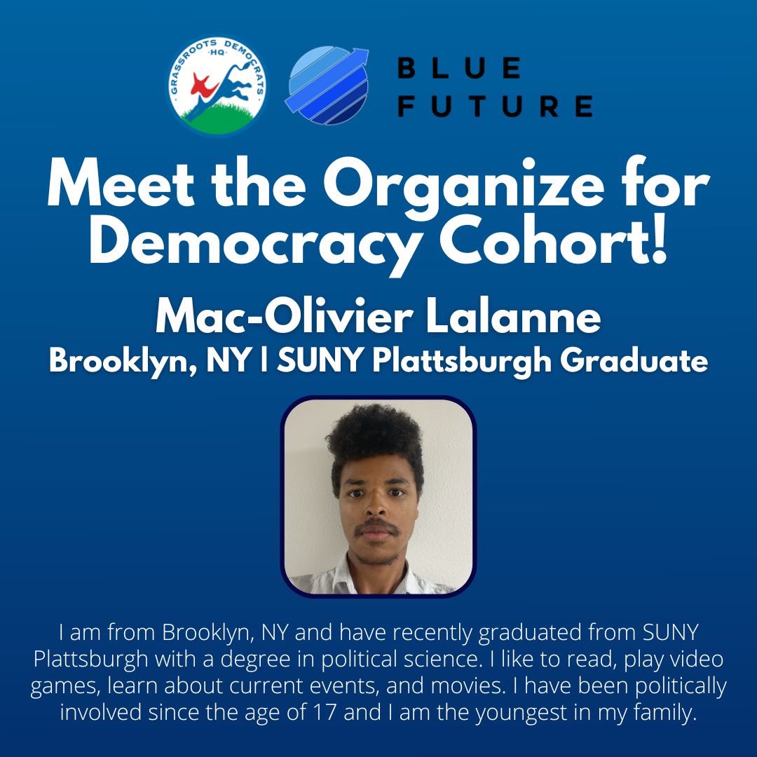 GrassrootsDemHQ's tweet photo. A #TBT shouting out to two of our amazing organizers in the Organize for Democracy Leadership program for Wisconsin. These young individuals helped us make over 5,000 calls!
Can we count on you to make a contribution to make sure we can continue this program?
#defendtheblue https://t.co/SScrF7RDSK