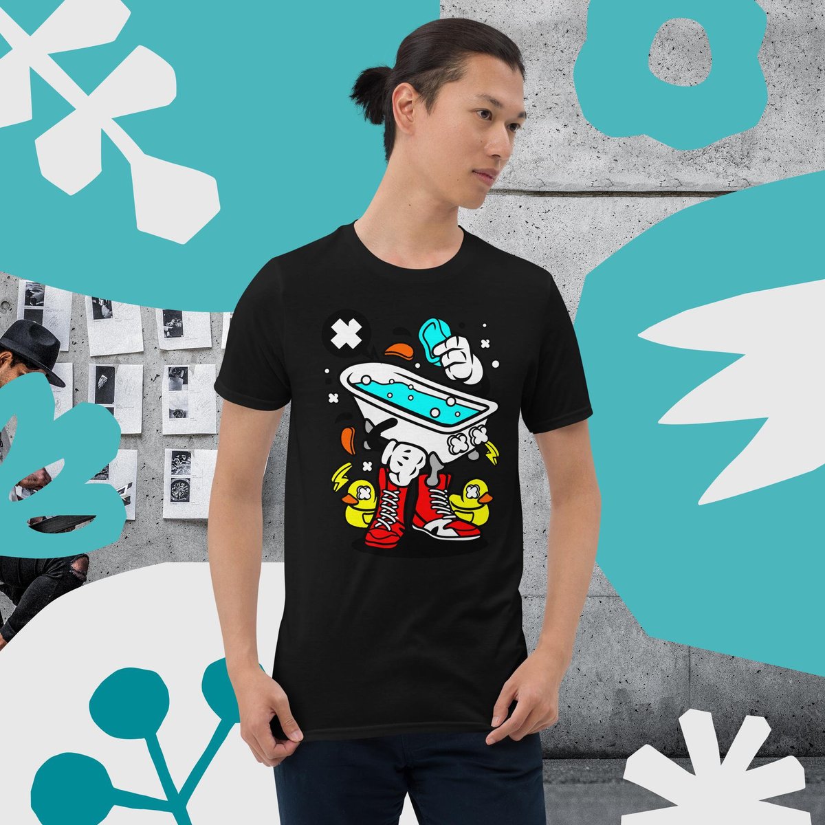 pixelpal_my's tweet photo. Excited to share the latest addition to my #etsy shop: Bath time graphic streetwear Short-Sleeve Unisex cotton T-Shirt https://t.co/k7pZT5cBo5 #shortsleeve #crew #cotton #tee #giftforfriend #tshirt #graphic #birthday #graduation https://t.co/HwATImE0sG