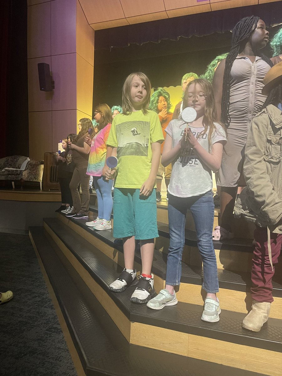 lrhensley1's tweet photo. My heart is full to the brim!  I love authentic inclusion…it’s one of the things that I live for!  Tonight the MCE music department presented the musical “Willy Wonka”.  I got to see a great show AND watch my dream happen right before my eyes. I❤️MCE! #wearewayne @McClelland_ES https://t.co/vP4QGzmbMD
