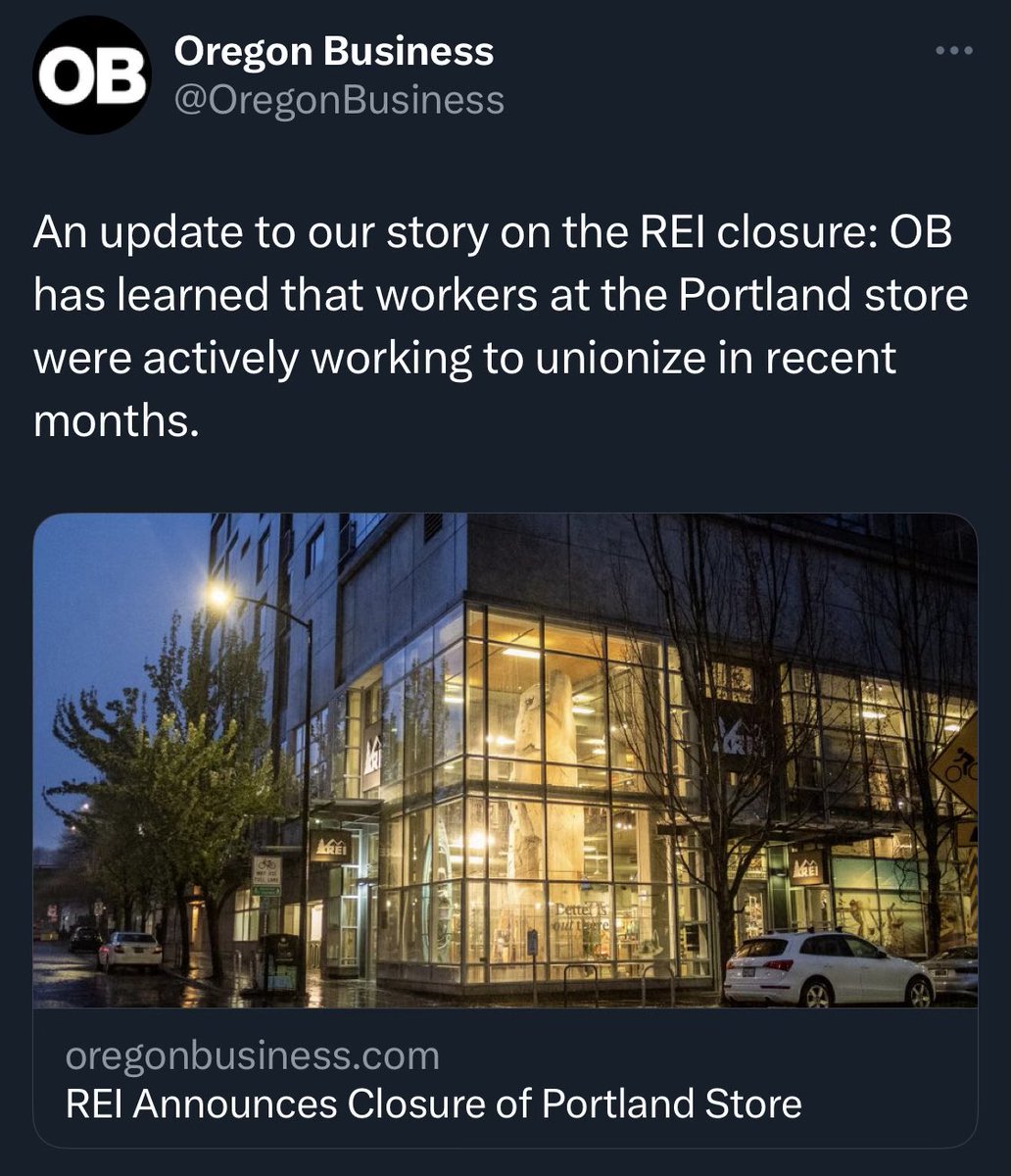 Not cool <a href="/REI/">REI</a>. Not cool. #solidarity #unionize