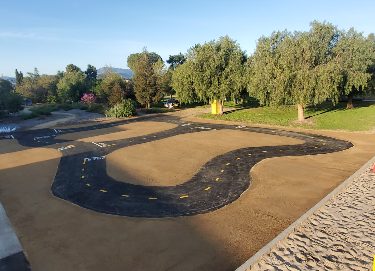 MI_CVUSD's tweet photo. The children at Wonder Preschool were over the moon excited about their brand new trike roadway! From uneven asphalt to a safe and interactive play area, Measure I improvements continue to impress. #MeasureI https://t.co/SUyTENiSee