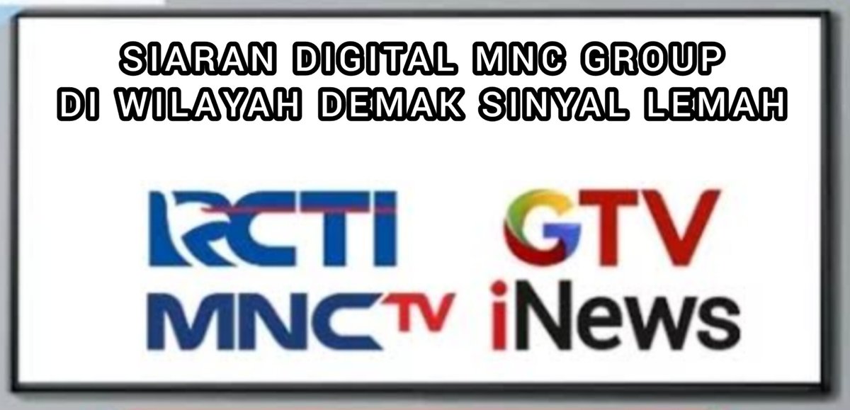 akuRYKObro's tweet photo. @OfficialRCTI @Official_MNCTV @OfficialGTVID @OfficialiNewsTV 

🙏🏻mohon🙏
tingkatkan kualitas terbaik untuk siaran digitalnya di wilayah demak jawa tengah https://t.co/QHkc6S5uCg