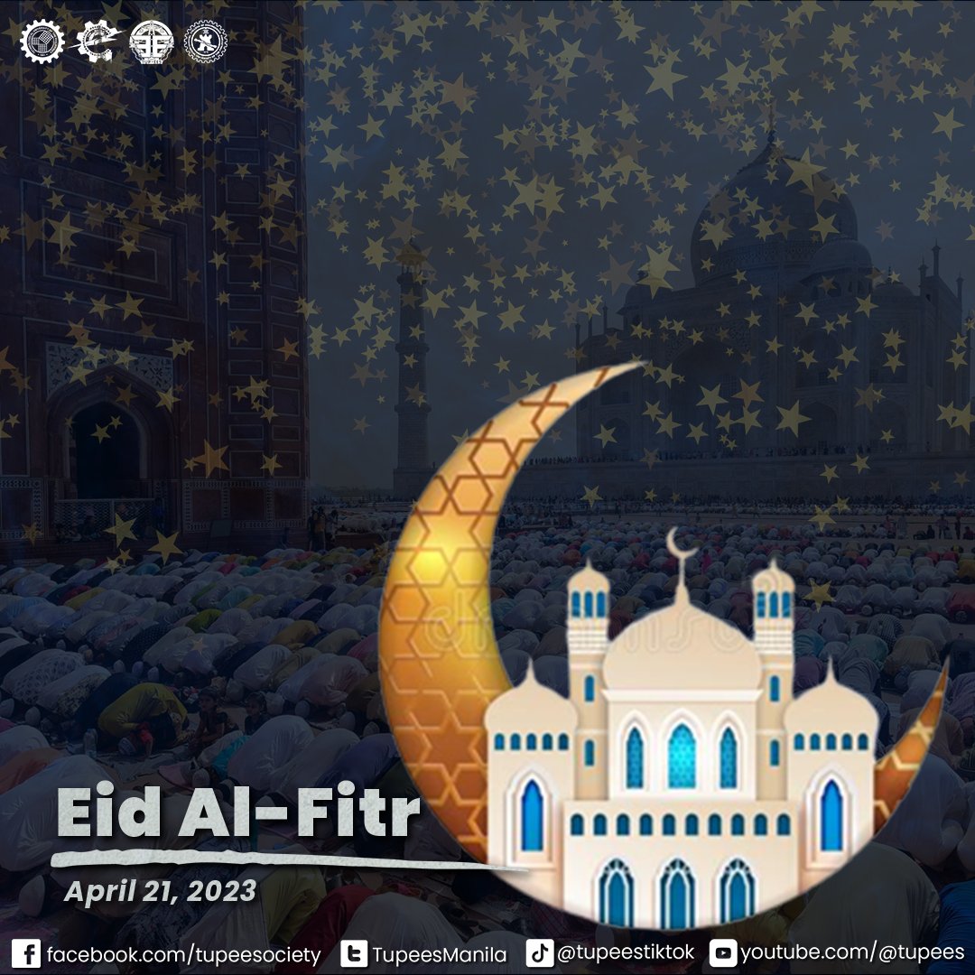 TupeesManila's tweet photo. 𝑬𝒊𝒅 𝑴𝒖𝒃𝒂𝒓𝒂𝒌!

By virtue of Proclamation No. 201, April 21, 2023 is declared as a regular holiday in observance of Eid'l Fitr. https://t.co/zc0eLoOFo2