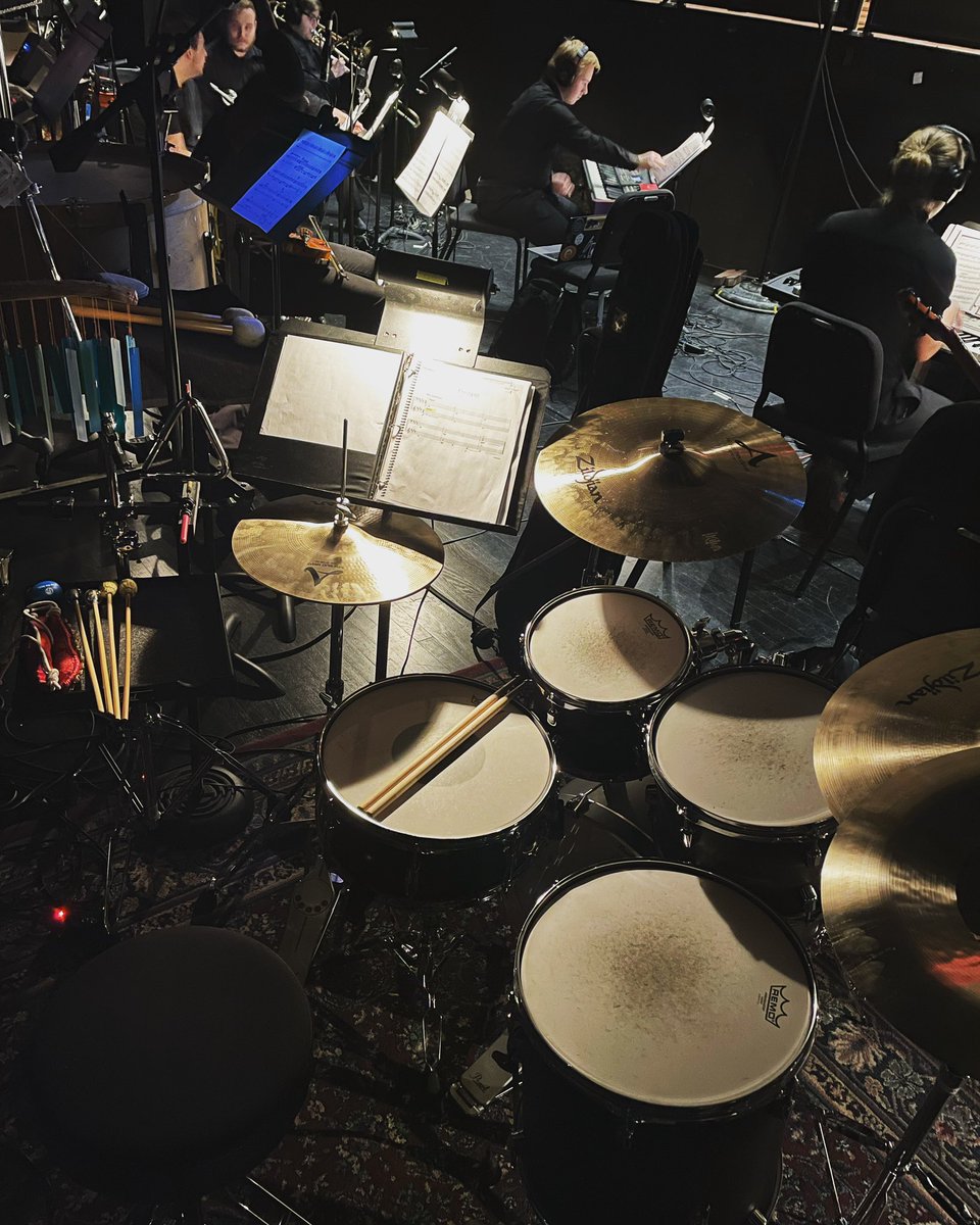 AGpercussion's tweet photo. Jekyll &amp; Hyde opening night with @wcusas tonight! #percussion #drums #musicaltheatre #pitorchestra https://t.co/OZTCZRnMKD
