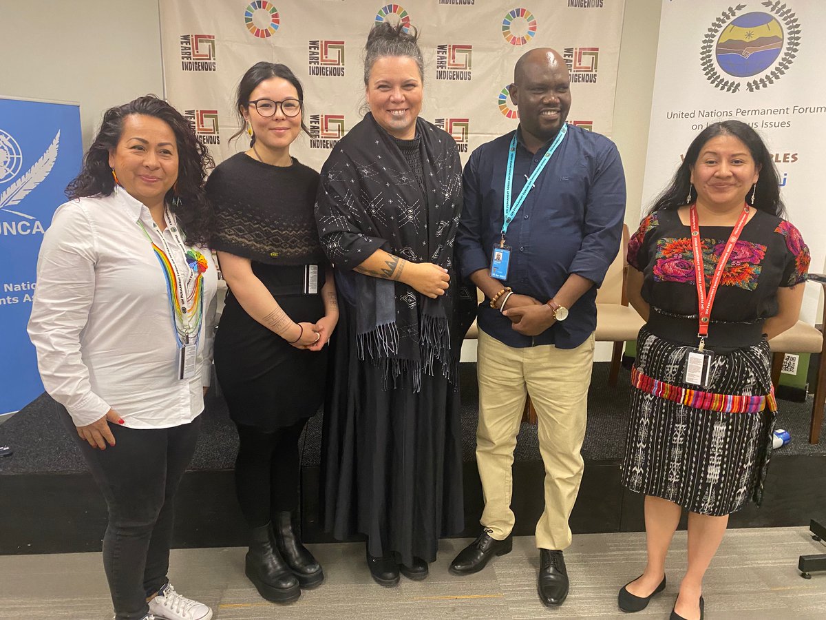 CSORG's tweet photo. 4th day of the United Nations Permanent Forum on Indigenous Issues #AmplifyingIndigenousVoices from across the globe. #IndigenousSelfDetermination #IndigenousHealth #Landback #IndigenousWomen #UNPFII #IndigenousStewardship

#WeAreIndigenous. #IndigenousMediaZone 
@un4indigenous https://t.co/gp7p8CXQS2