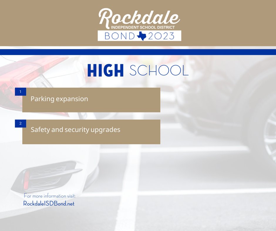Prop A addresses ALL grade levels. To gain more insight about the May bond visit rockdaleisdbond.net

#BeRockdaleProud
#iheartrockdale